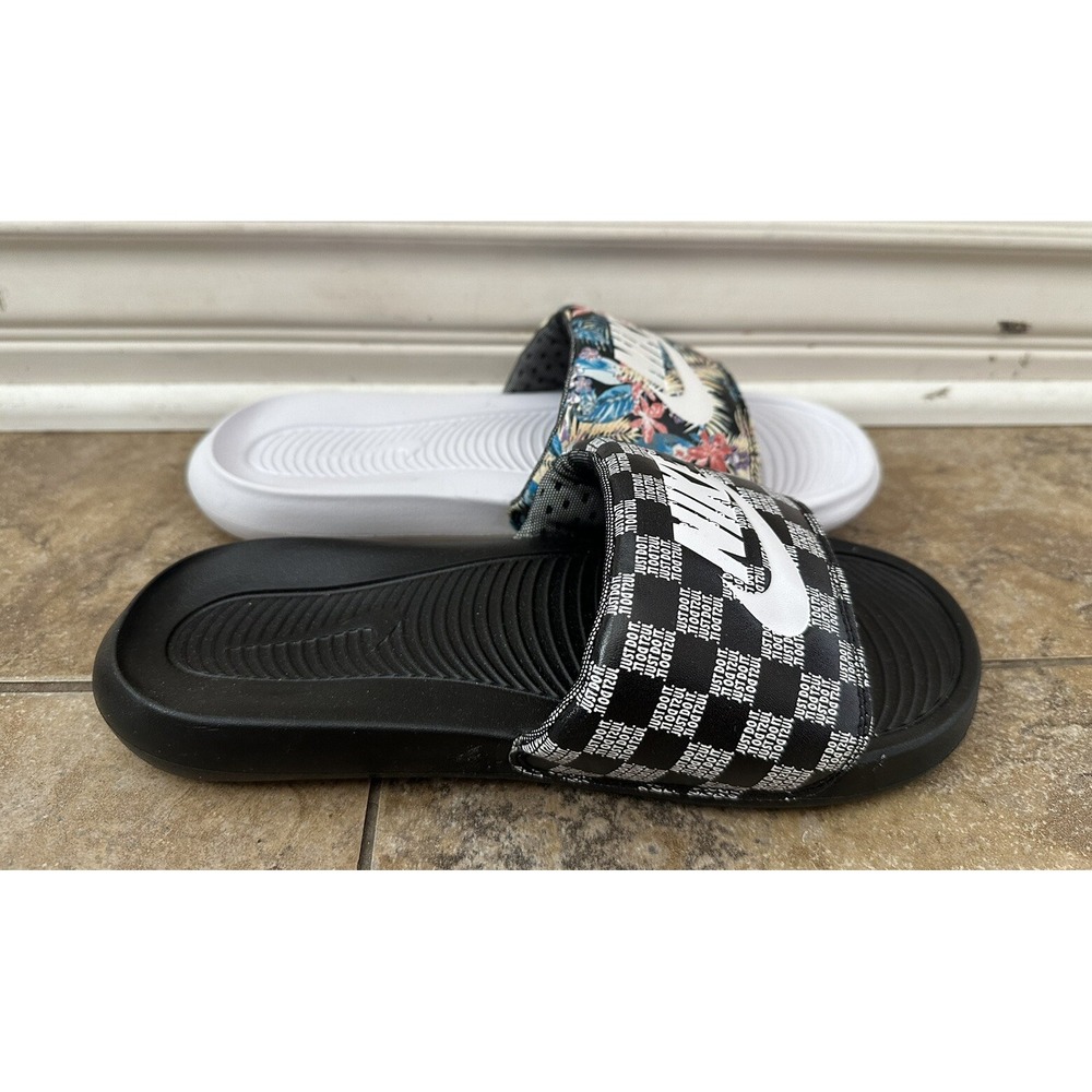 Nike Women's Victori One Slides Multicolors  Mismatch Size 7.